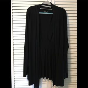 Black open cardigan. Size XXL
